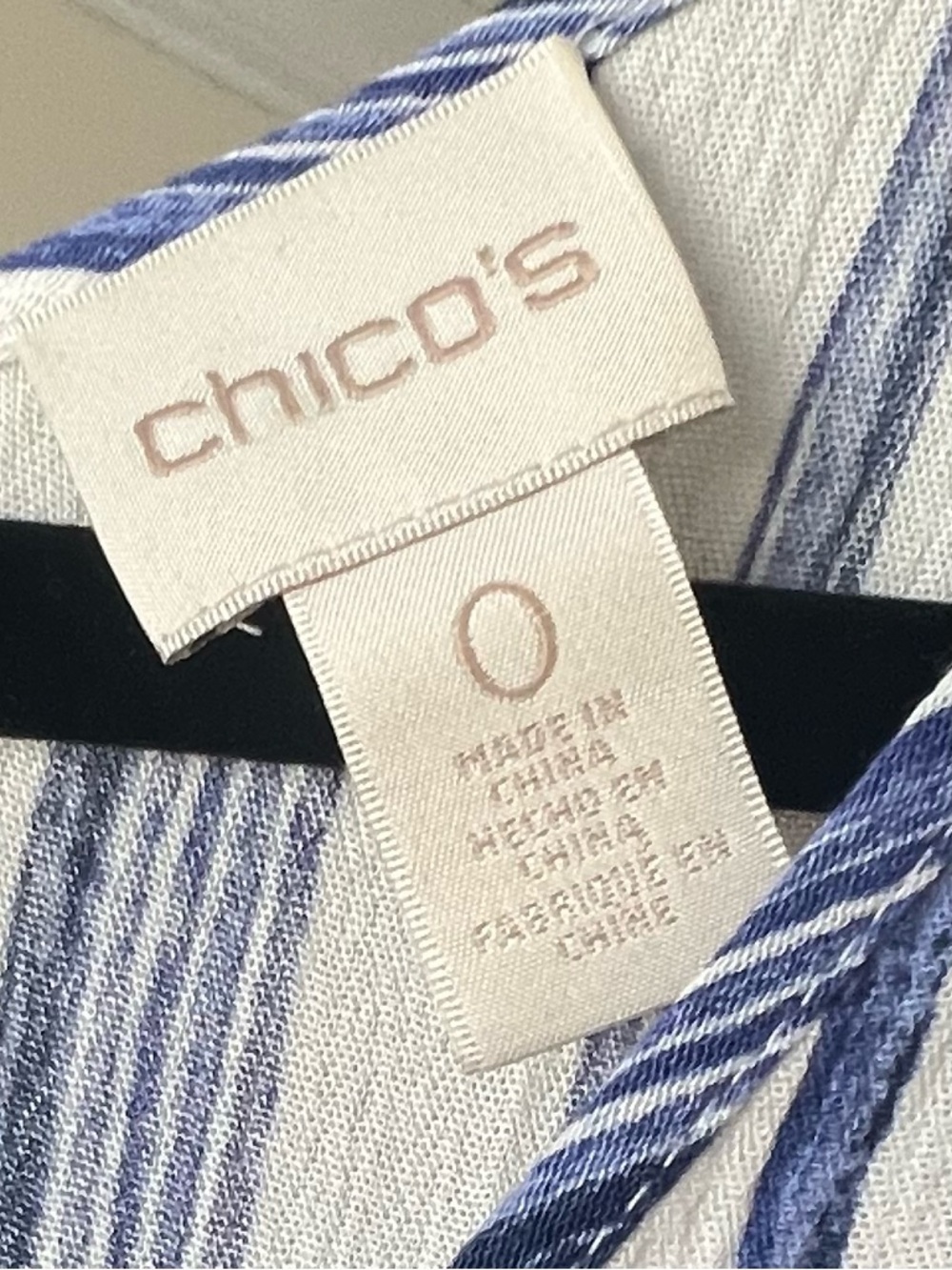 Chico's Guacho Blue and White Striped 2 Piece Jumpsuit - Picture 2 of 16